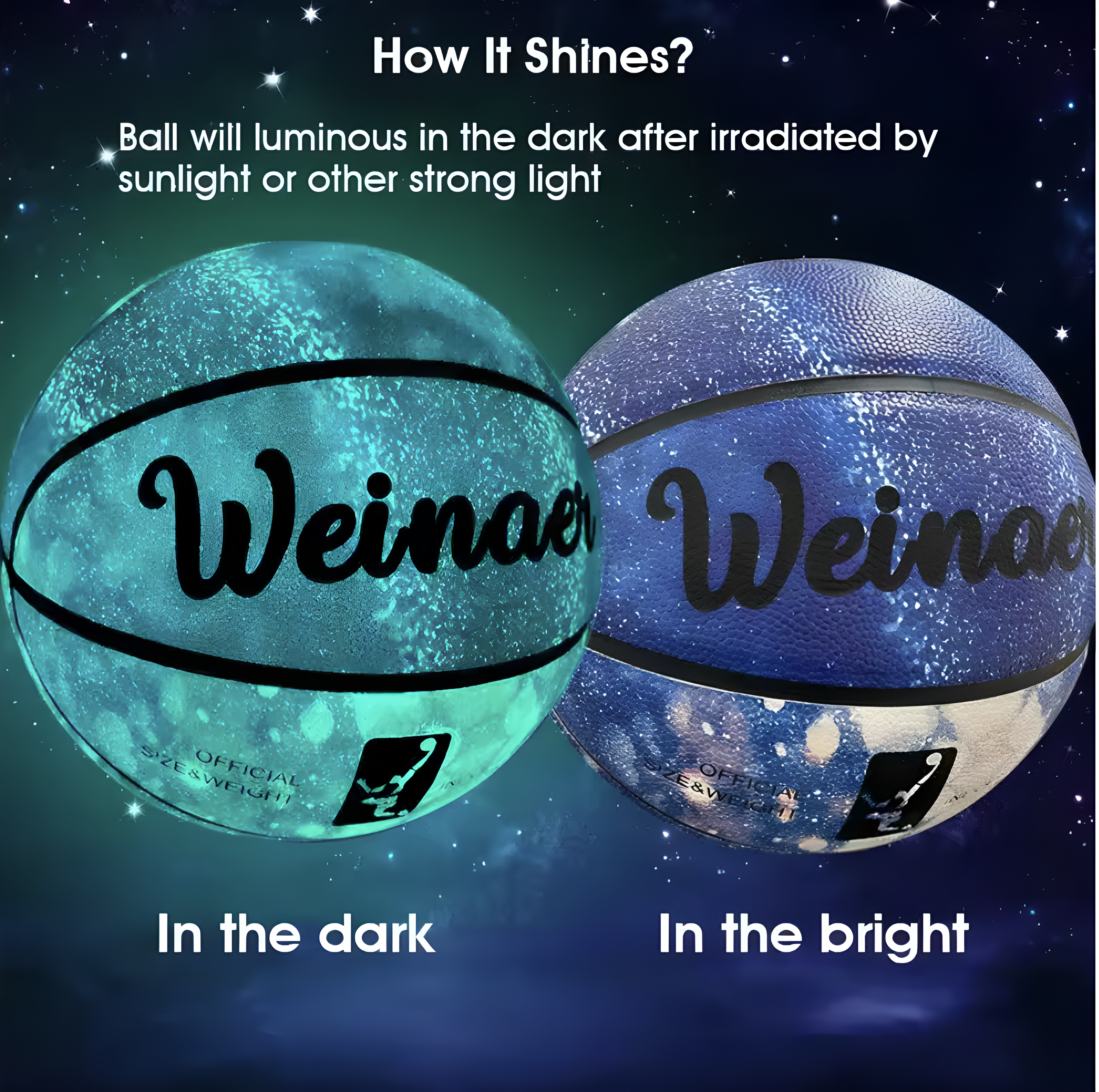 COOLHORN Ball Lit – The Basketball That Shines Bright - Sizes 5-7